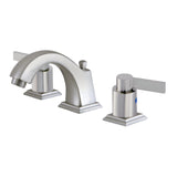 NuvoFusion 8 In. Widespread Deck Mount Bathroom Sink Faucet With Pop Up Drain Assembly