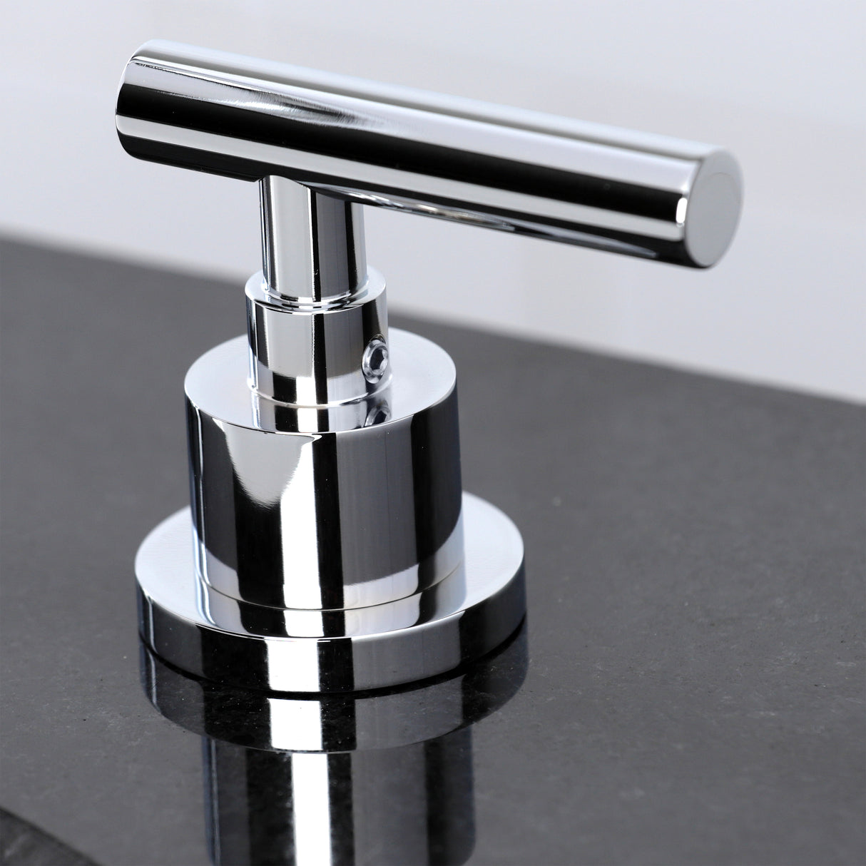 Manhattan Modern Widespread Bathroom Faucet with Brass Pop-Up