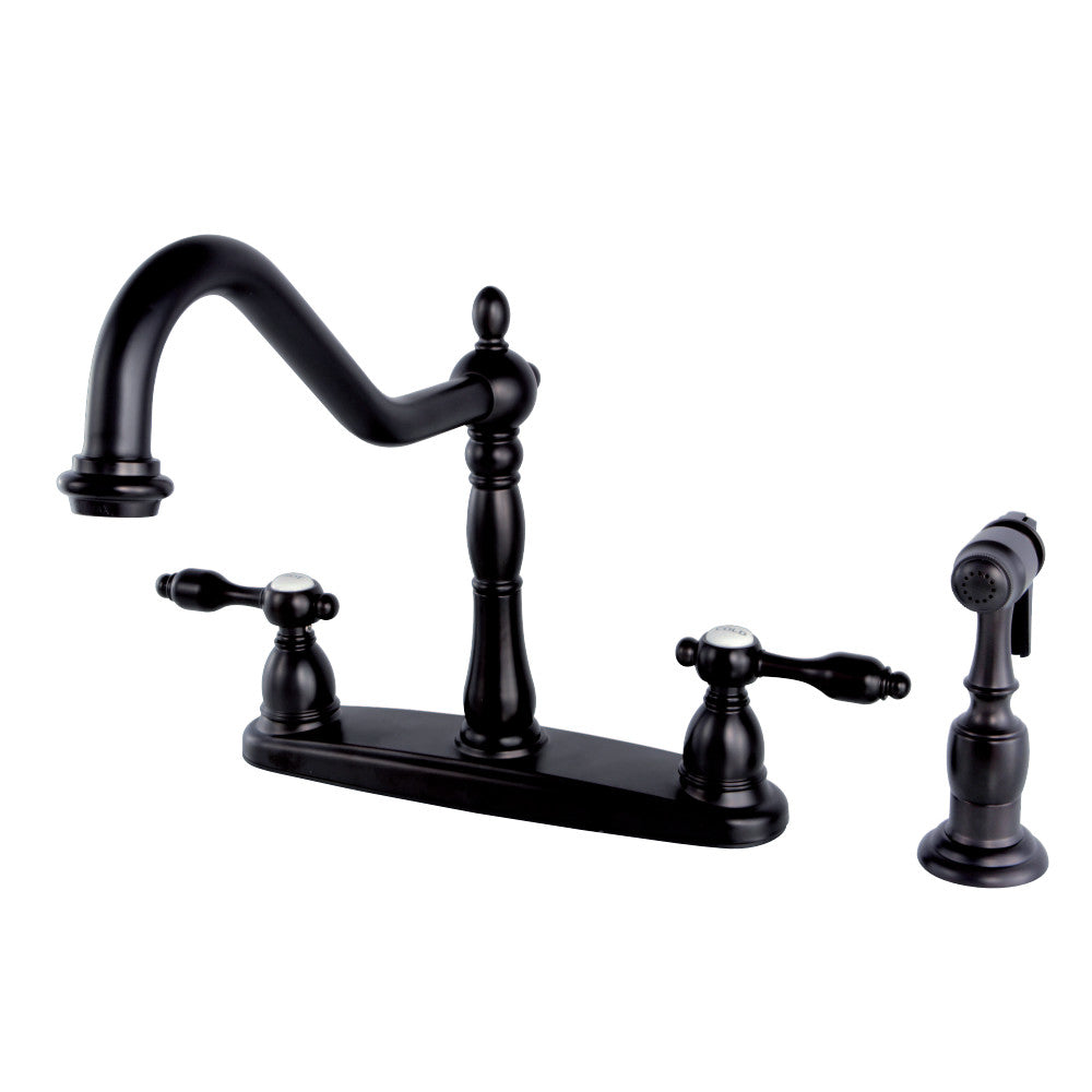 Tudor Deck Mount Centerset Kitchen Faucet