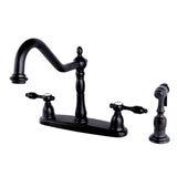 Tudor Deck Mount Centerset Kitchen Faucet