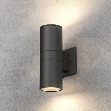 LED Up & Down Light Cylinder, 12WX2, AC100- 277V, Light Bronze, Double Side