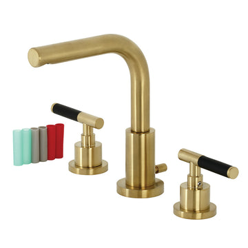 Widespread Bathroom Faucet with Brass Pop-Up