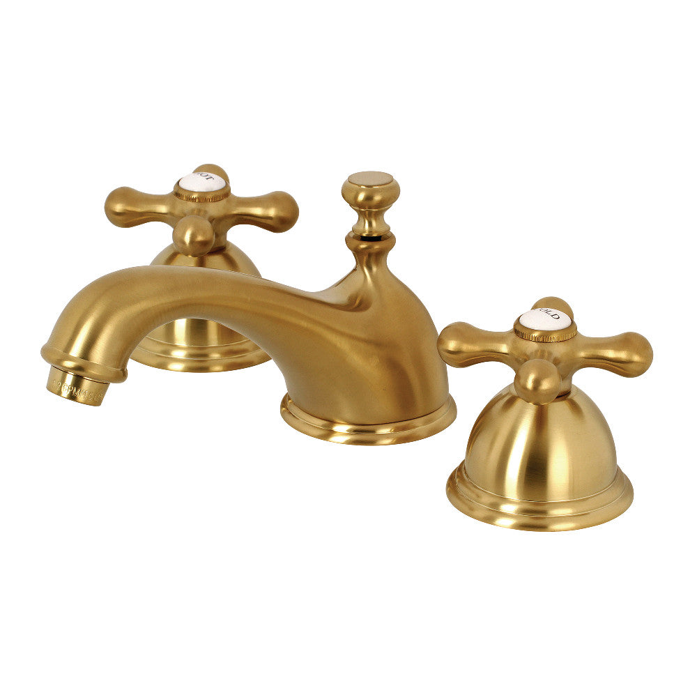 Restoration 8" Widespread Lavatory Faucet with Metal Cross Handle