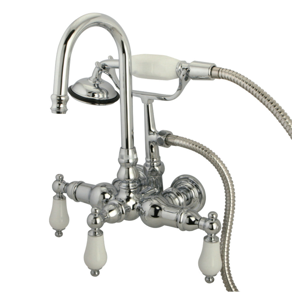 Vintage 3.4" Wall Tub Faucet With Hand Shower