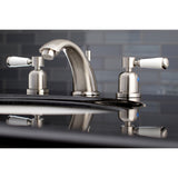 Modern Widespread Bathroom Faucet, 8 Inch