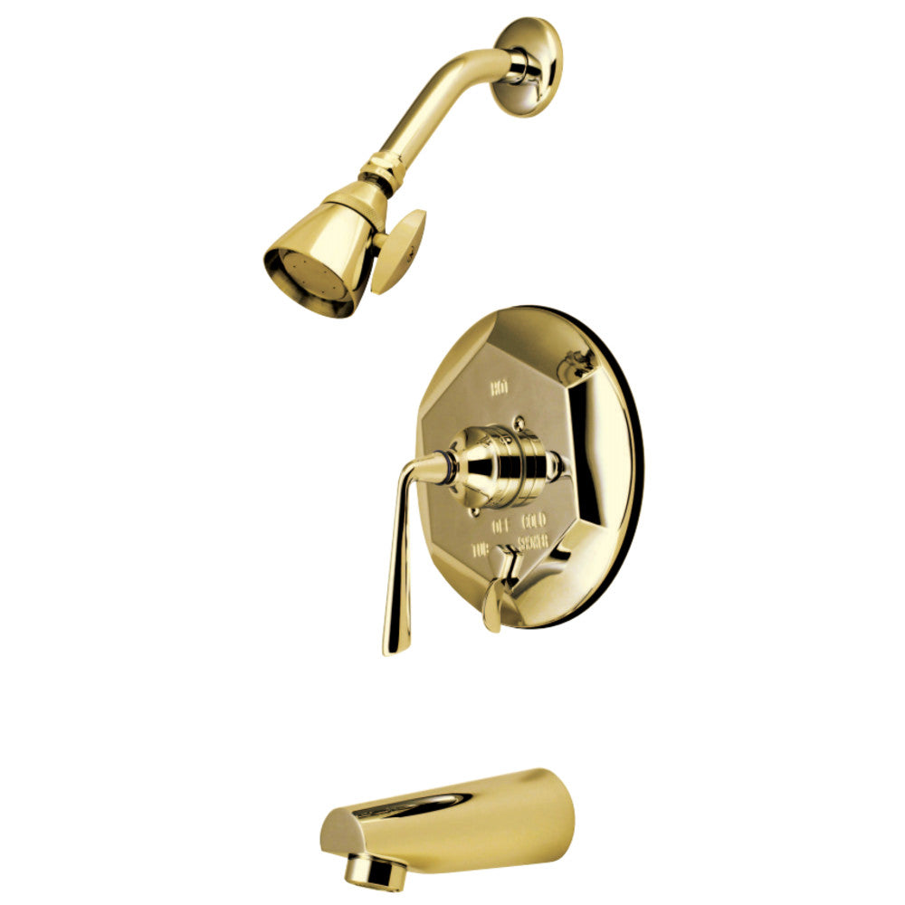 Silver Sage Single Lever Handle Pressure Balance Washerless Cartridge Tub & Shower Faucet