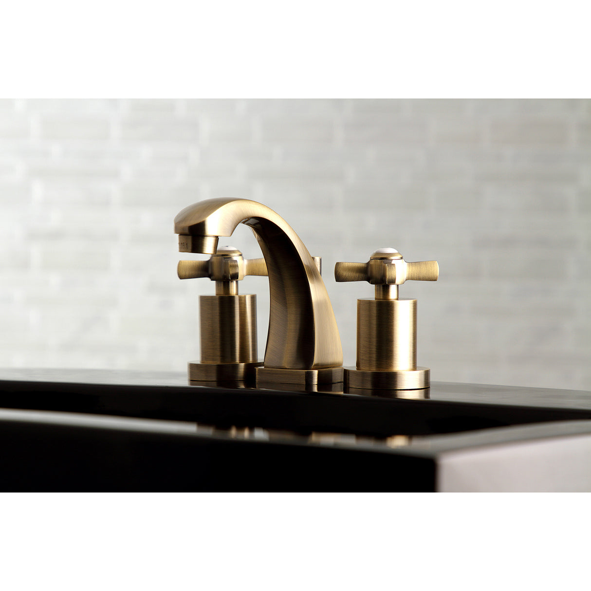 Millenium 8 In. Two-handle 3-Hole Deck Mount Widespread Bathroom Sink Faucet