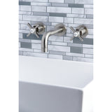 Millennium Two Handle Wall Mount Bathroom Faucet