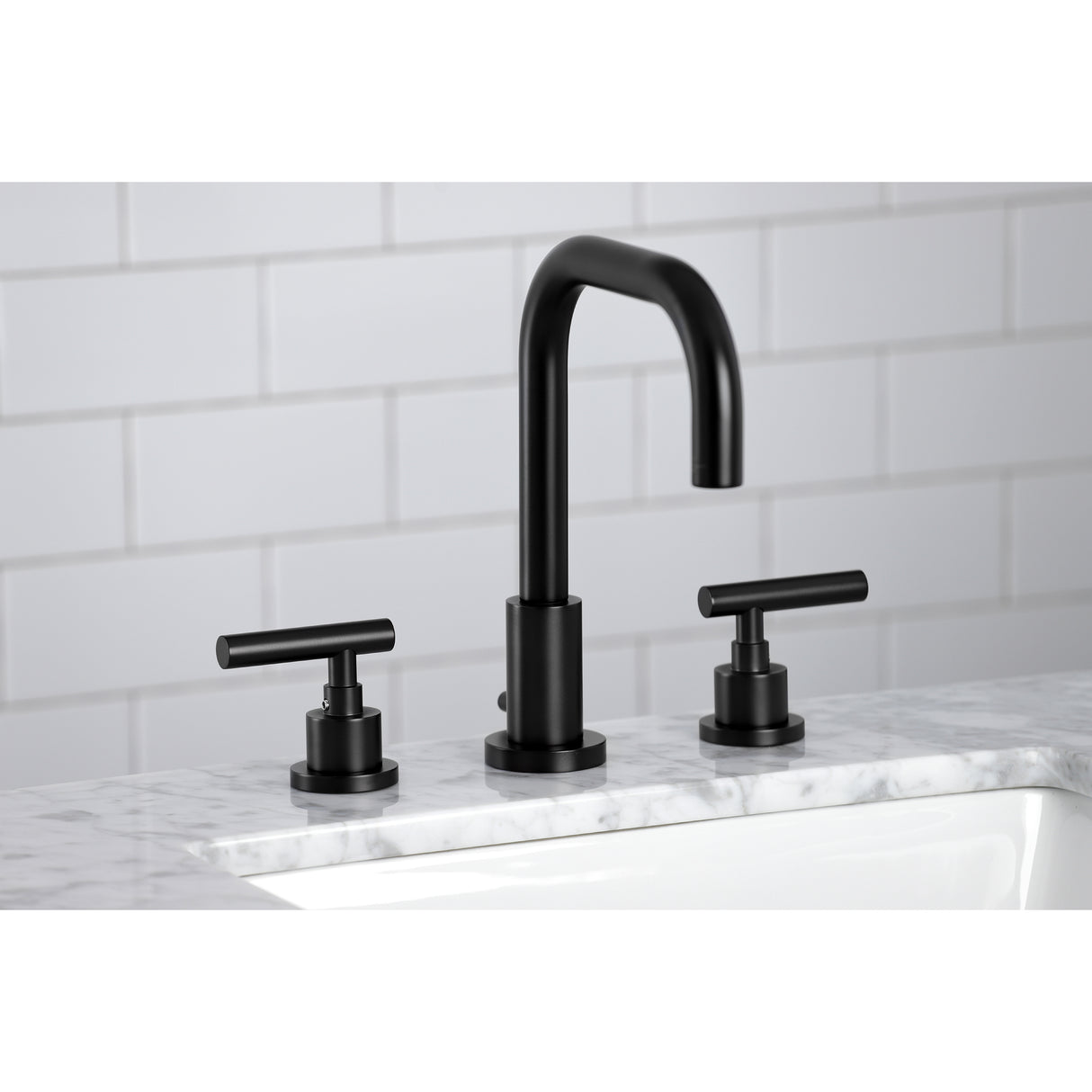 Manhattan Widespread Bathroom Faucet with Brass Pop-Up