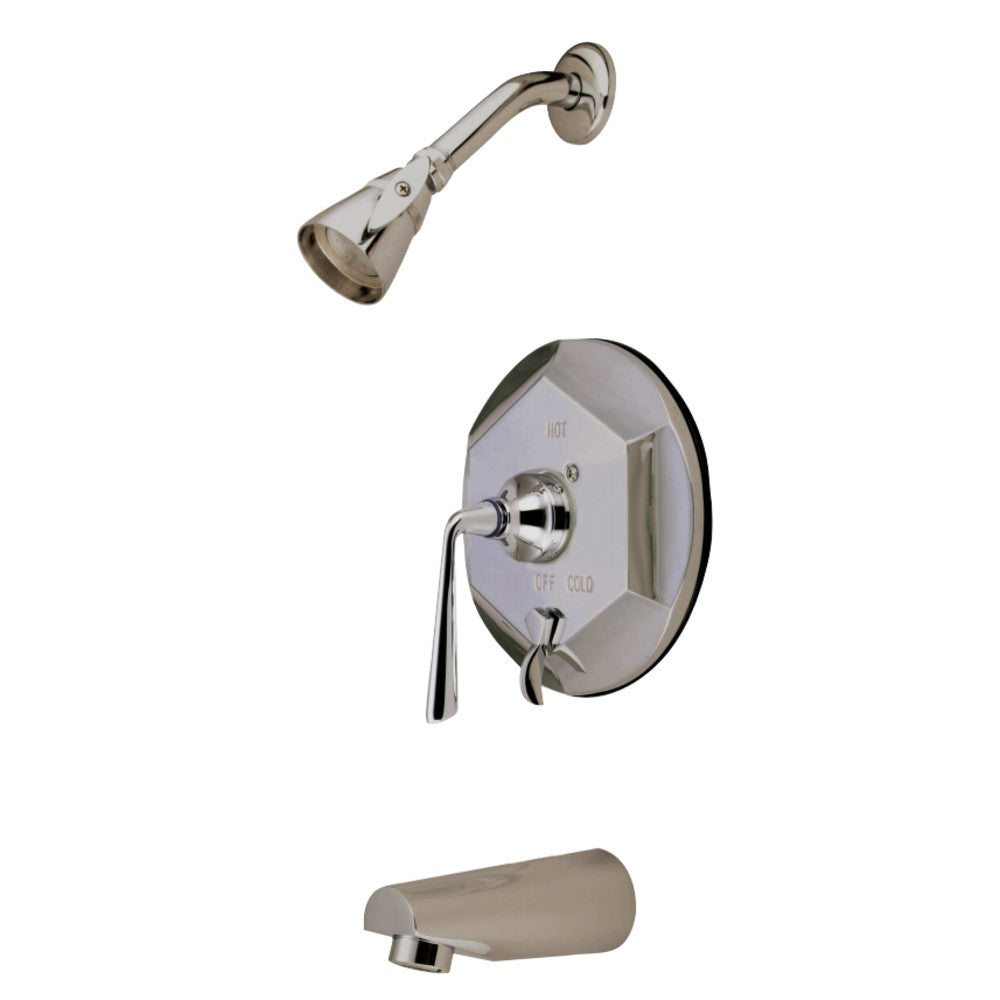 Silver Sage Single Lever Handle Pressure Balance Washerless Cartridge Tub & Shower Faucet