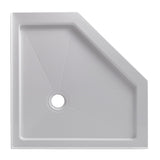 Single Threshold Neo Angle Shower Base In White