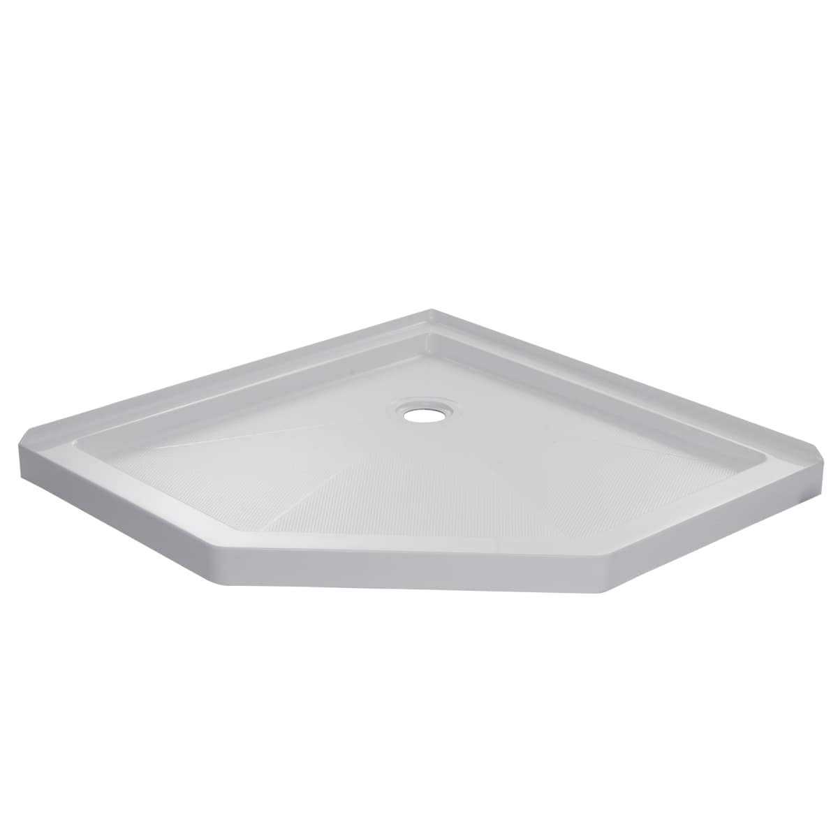 Single Threshold Neo Angle Shower Base In White