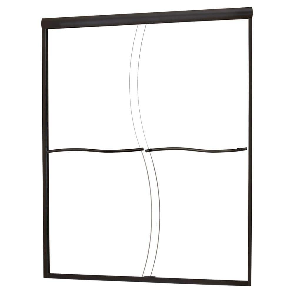 Semi-Framed Sliding Bypass Glass Shower Door - Cove