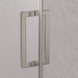 Marina Framed Stainless Steel Pivot Shower Door & Panel with 3/8 In Tempered Safety Glass
