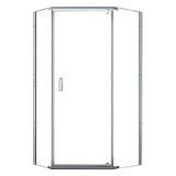 Neo Angle Frameless Corner Shower Enclosure with Clear Tempered Glass