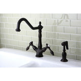 Mono Single Hole Deck Mount Kitchen Faucet With Brass Sprayer