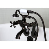 Wall Mount Clawfoot Tub Faucet With Hand Shower