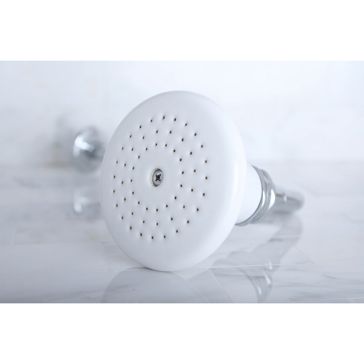 Victorian Ceramic Showerhead with 12" Shower Arm Combo