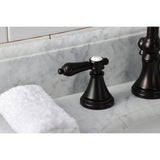 Heirloom Widespread Bathroom Faucet With Brass Pop Up