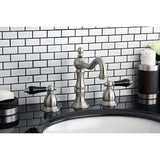 Widespread Bathroom Faucet w/ Brass Pop-Up