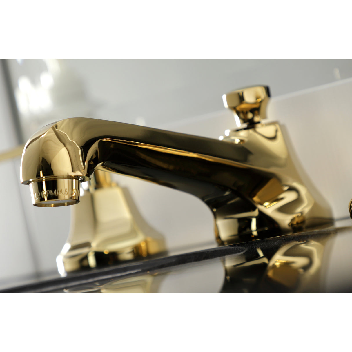 Whitaker Widespread Bathroom Faucet with Brass Pop-Up