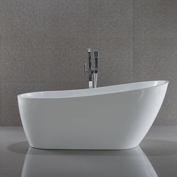 5.58 ft. Freestanding Bathtub in White - Trend Series