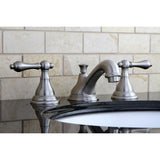 Royale Widespread Bathroom Faucet W/ Pop-Up Drain Assembly & Metal Lever Handles