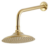 Victorian 8" Brass Shower Head With 12" Shower Arm