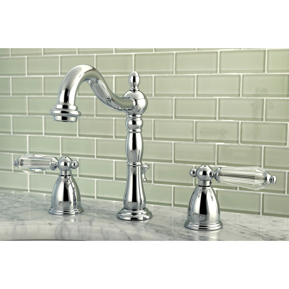 Wilshire 8" Widespread Bathroom Faucet, In 6.1" Spout Reach