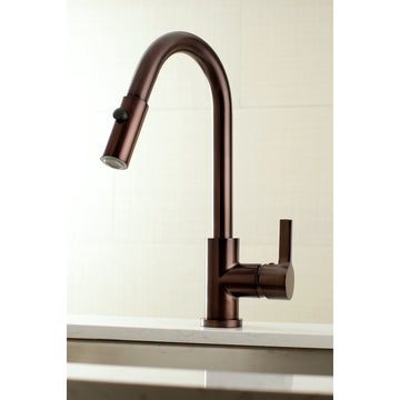 Gourmetier Continental Single Handle Pull Down Kitchen Faucet