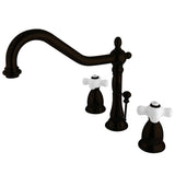 Heritage 8" Dual Cross Handle Widespread Bathroom Faucet