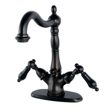 Duchess Two Handle Bathroom Faucet With Brass Pop Up & Cover Plate