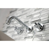 Manhattan 2-Handle 8 inch Wall Mount Bathroom Faucet