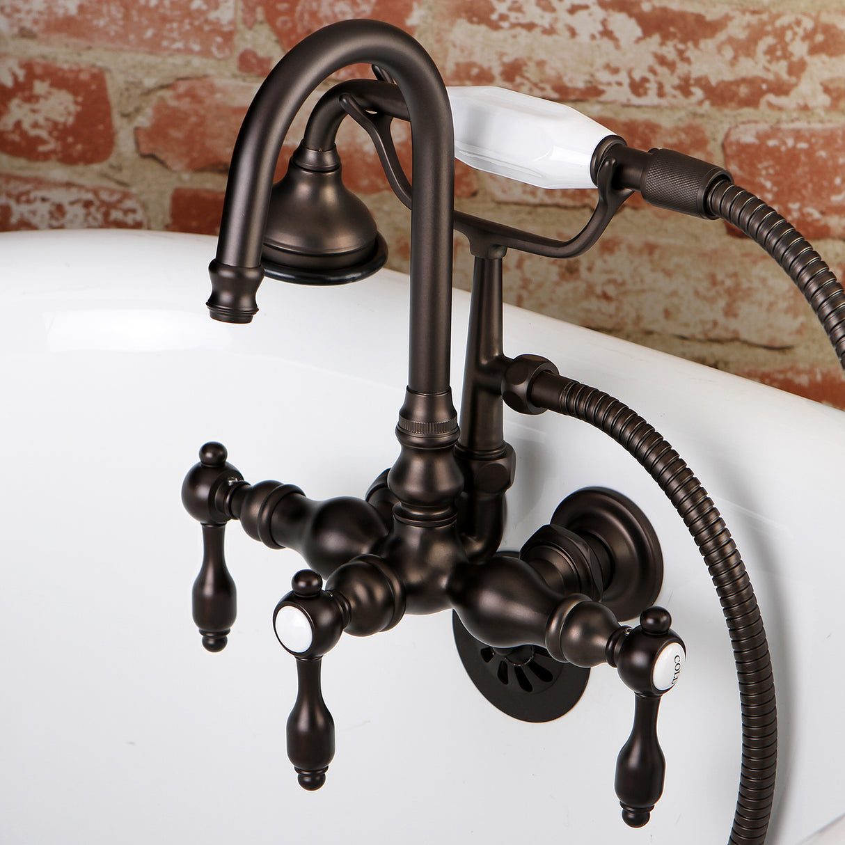 Tudor Wall Mount Clawfoot Tub Faucet