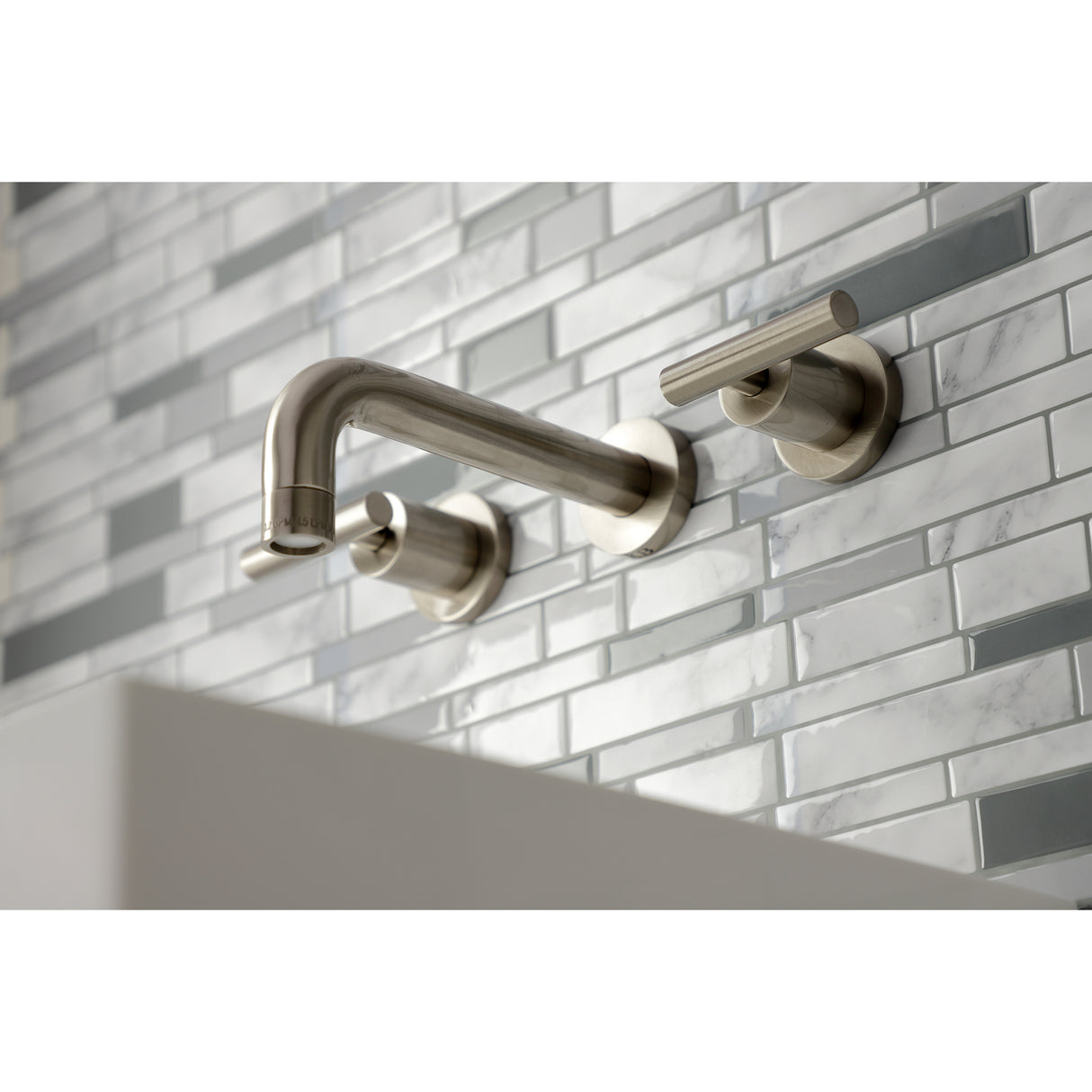 Manhattan 2-Handle 8 inch Wall Mount Bathroom Faucet