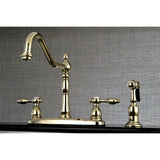 Tudor Deck Mount Centerset Kitchen Faucet