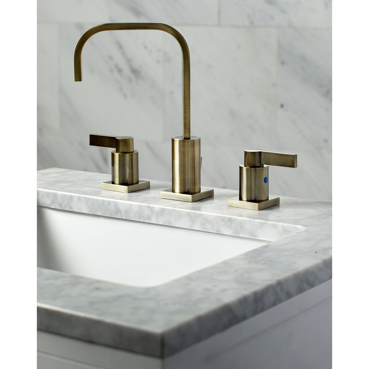 NuvoFusion Widespread Modern Bathroom Faucet