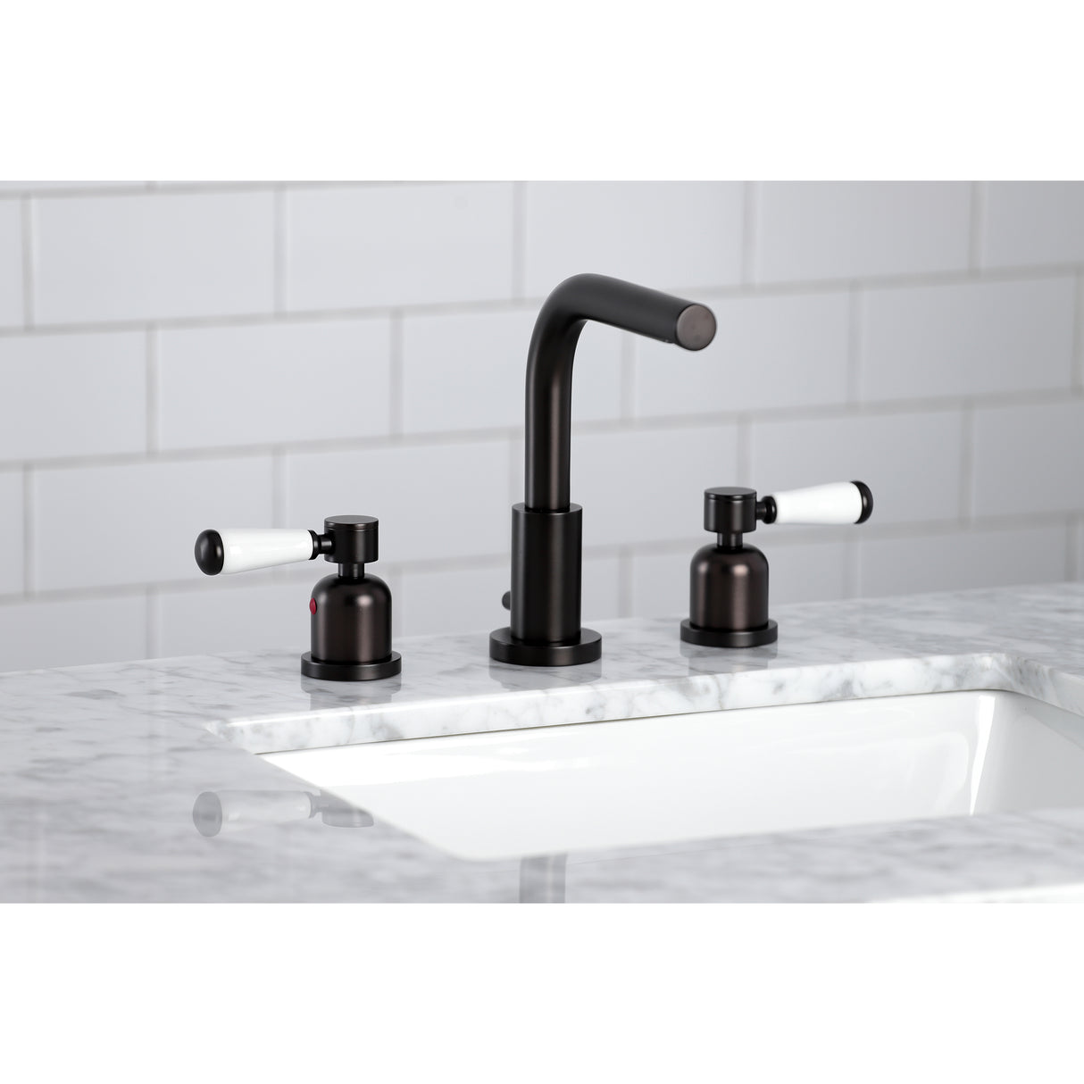 Paris Modern Widespread Bathroom Faucet, 8 Inch