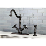 Mono Deck Mount Kitchen Faucet with Brass Sprayer