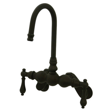 Vintage Wall Mount Tub Faucet With Adjustable Centers