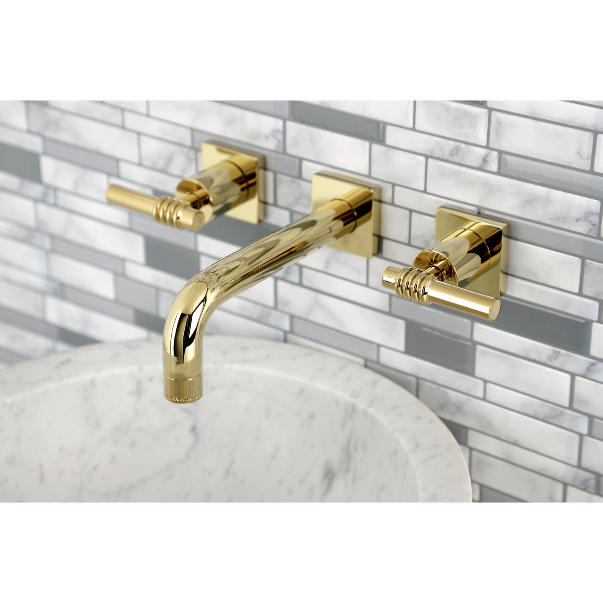 Milano Two-Handle Wall Mount Bathroom Faucet