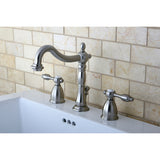 Heritage 8 In. Widespread Deck Mount Bathroom Sink Faucet