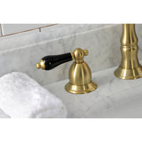 Widespread Bathroom Faucet w/ Brass Pop-Up