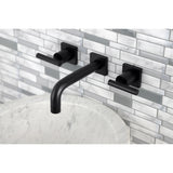 Manhattan Two-Handle Wall Mount Bathroom Faucet