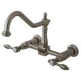 Tudor Wall Mount Bridge Kitchen Faucet