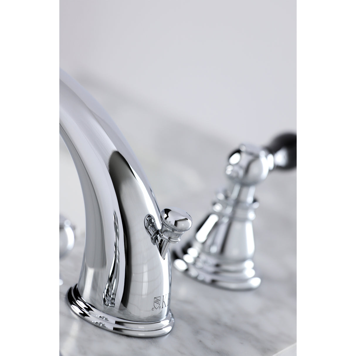 Widespread Bathroom Faucet with Plastic Pop-Up