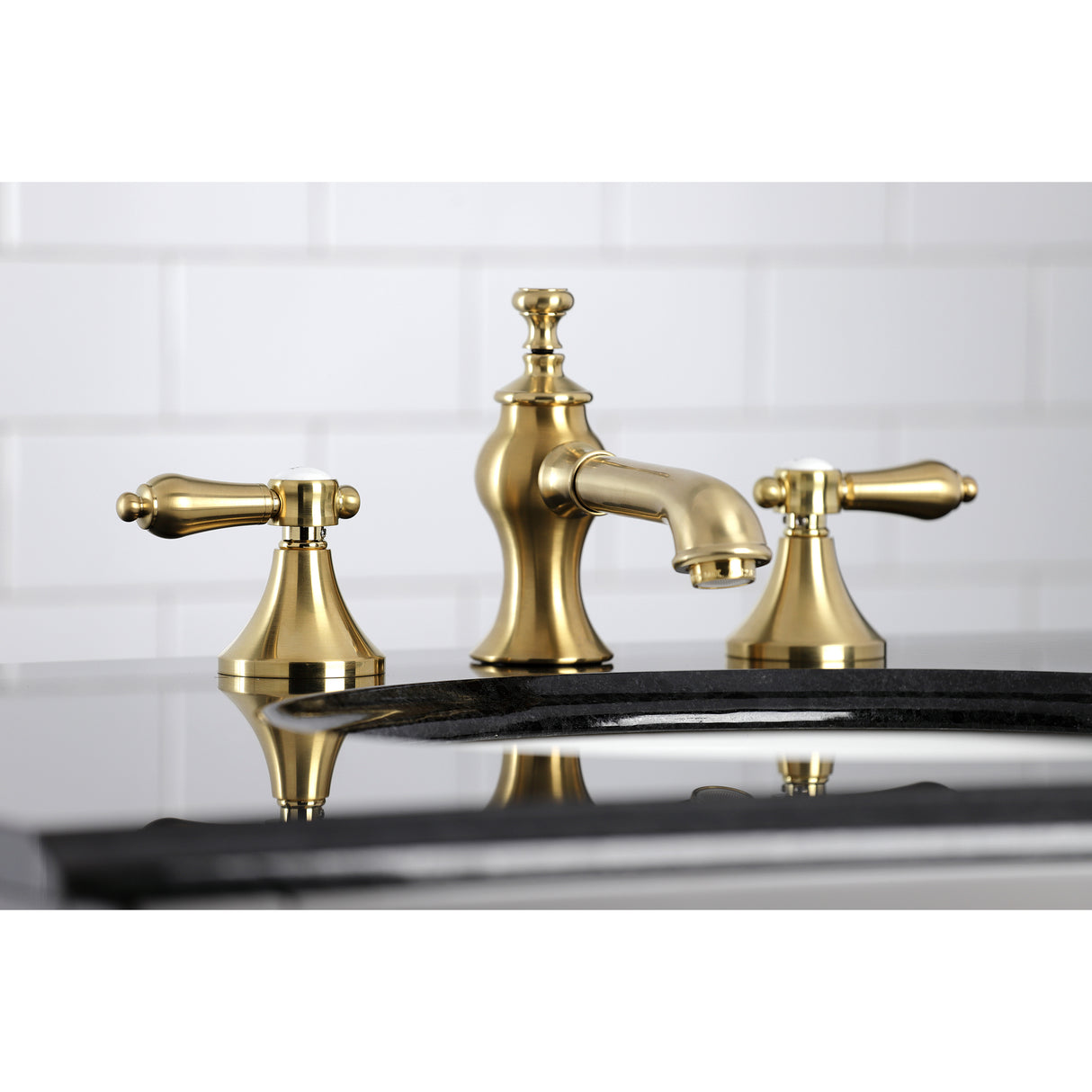 Heirloom 8 In. Two-handle 3-Hole Deck Mount Widespread Bathroom Sink Faucet