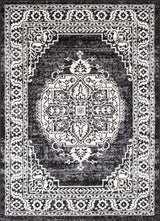 Ibiza-180 Area Rugs Black 8-X-10