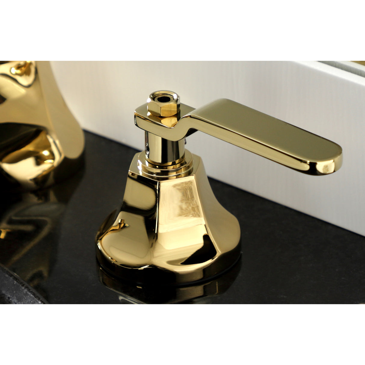 Whitaker Widespread Bathroom Faucet with Brass Pop-Up