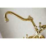 Vintage 6 Inch Traditional Adjustable Center Wall Mount Kitchen Faucet